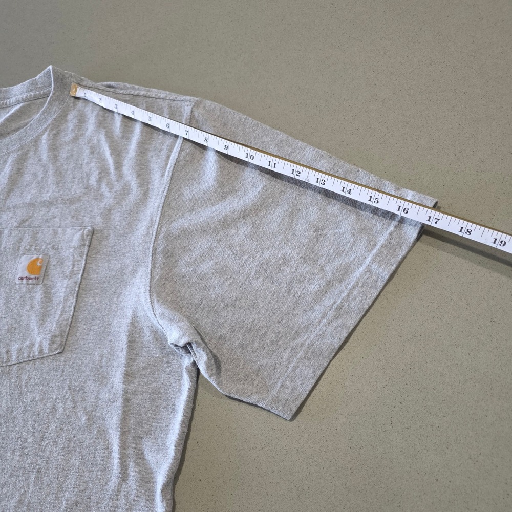 Carhartt‎ Mens XL Gray K87 Workwear Pocket T-Shirt Original Fit Short Sleeve Tee - Picture 2 of 8